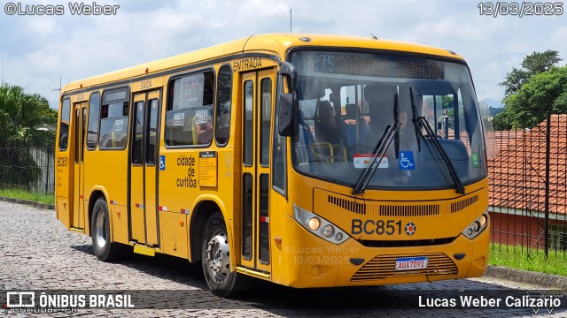 Transporte Coletivo Glória BC851 na cidade de Curitiba, Paraná, Brasil, por Lucas Weber Calizario. Número da foto: #12962033.