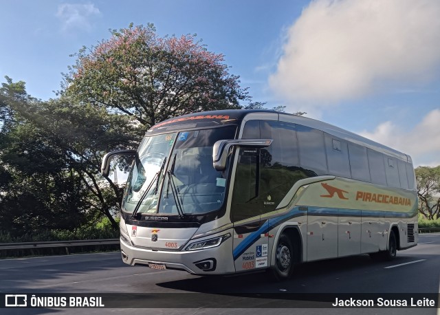 Viação Piracicabana 4003 na cidade de São Paulo, São Paulo, Brasil, por Jackson Sousa Leite. Número da foto: #12961814.