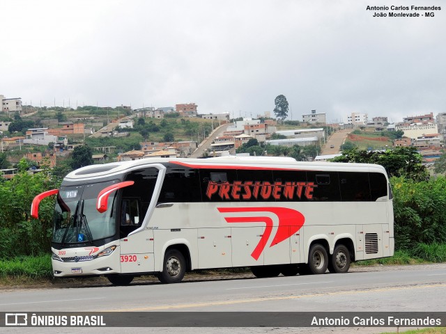 Viação Presidente 3920 na cidade de João Monlevade, Minas Gerais, Brasil, por Antonio Carlos Fernandes. Número da foto: #12959962.