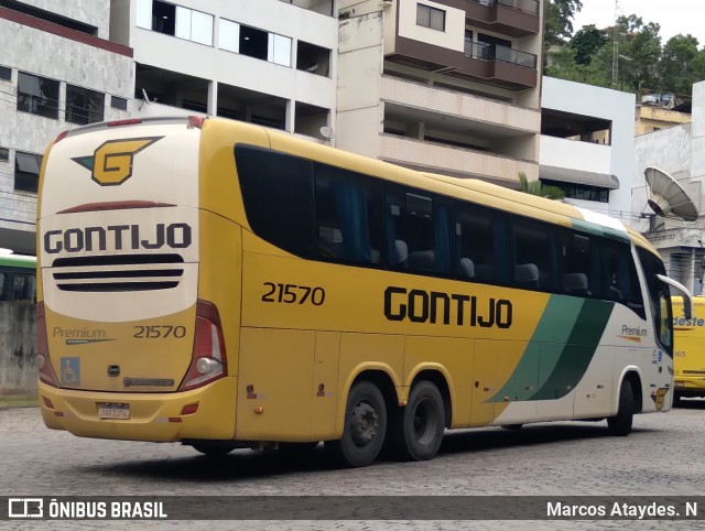 Empresa Gontijo de Transportes 21570 na cidade de Cachoeiro de Itapemirim, Espírito Santo, Brasil, por Marcos Ataydes. N. Número da foto: #12959474.