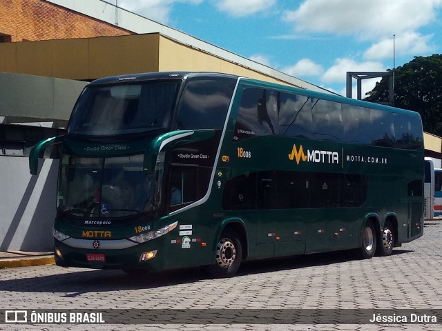 Viação Motta 18008 na cidade de Divinópolis, Minas Gerais, Brasil, por Jéssica Dutra. Número da foto: #12960043.