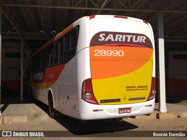 Saritur - Santa Rita Transporte Urbano e Rodoviário 28990 na cidade de São João Evangelista, Minas Gerais, Brasil, por Ronnie Damião. Número da foto: #12961644.