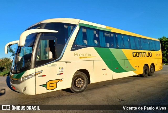 Empresa Gontijo de Transportes 18970 na cidade de Nova Serrana, Minas Gerais, Brasil, por Vicente de Paulo Alves. Número da foto: #12960750.