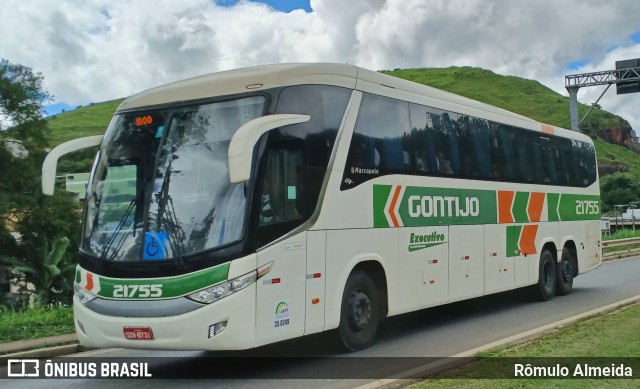 Empresa Gontijo de Transportes 21755 na cidade de Leopoldina, Minas Gerais, Brasil, por Rômulo Almeida. Número da foto: #12961591.