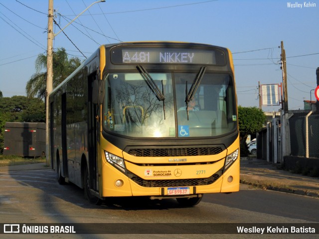 City Transporte Urbano Intermodal Sorocaba 2771 na cidade de Sorocaba, São Paulo, Brasil, por Weslley Kelvin Batista. Número da foto: #12960789.