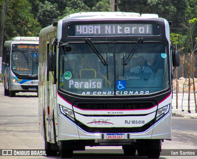 Auto Viação ABC RJ 105.018 na cidade de Niterói, Rio de Janeiro, Brasil, por Ian Santos. Número da foto: #12962043.