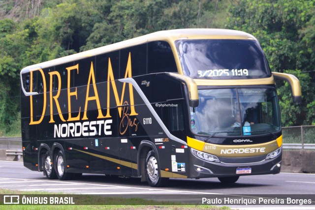 Expresso Nordeste 61110 na cidade de Piraí, Rio de Janeiro, Brasil, por Paulo Henrique Pereira Borges. Número da foto: #12962085.