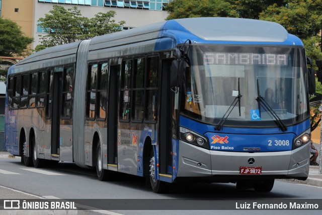 Sambaíba Transportes Urbanos 2 3008 na cidade de São Paulo, São Paulo, Brasil, por Luiz Fernando Maximo. Número da foto: #12960510.