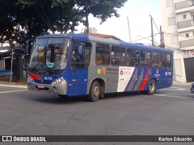 Empresa de Ônibus Vila Galvão 30.790 na cidade de São Paulo, São Paulo, Brasil, por Karlos Eduardo. Número da foto: #12962038.
