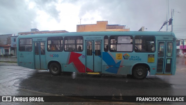 Viação Siará Grande 14209 na cidade de Fortaleza, Ceará, Brasil, por FRANCISCO WALLACE. Número da foto: #12959772.