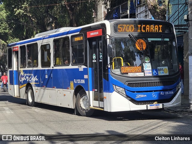 Expresso Garcia RJ 135.006 na cidade de Niterói, Rio de Janeiro, Brasil, por Cleiton Linhares. Número da foto: #12961861.