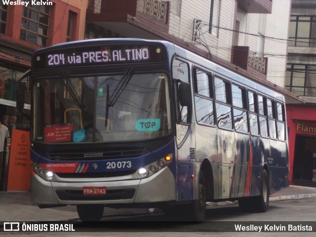Auto Viação Urubupungá 20.073 na cidade de São Paulo, São Paulo, Brasil, por Weslley Kelvin Batista. Número da foto: #12960728.