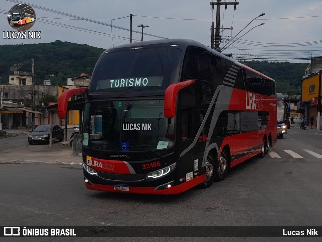 Lirabus 23106 na cidade de Guarujá, São Paulo, Brasil, por Lucas Nik. Número da foto: #12962653.