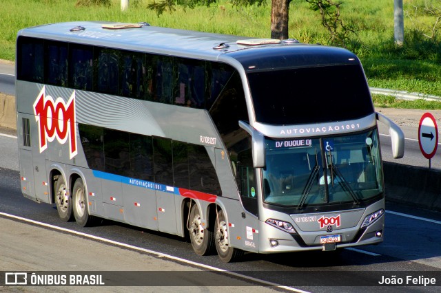 Auto Viação 1001 RJ 108.1207 na cidade de Canas, São Paulo, Brasil, por João Felipe. Número da foto: #12964816.