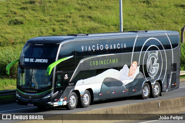 Viação Garcia 86059 na cidade de Canas, São Paulo, Brasil, por João Felipe. Número da foto: #12964778.