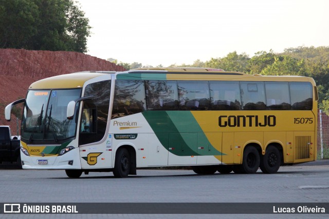 Empresa Gontijo de Transportes 15075 na cidade de Guarapari, Espírito Santo, Brasil, por Lucas Oliveira. Número da foto: #12963177.