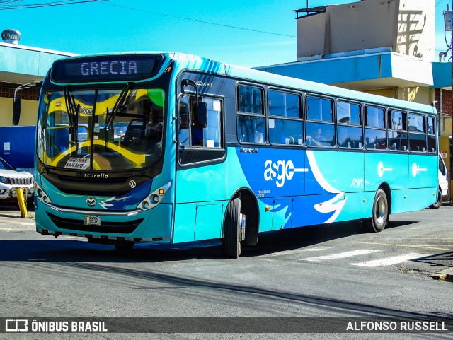 Autotransportes Santa Gertrudis Grecia 00 na cidade de Grecia, Grecia, Alajuela, Costa Rica, por Alfonso Russell. Número da foto: #12962349.