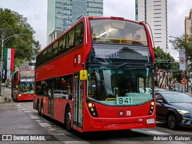 SBR - Sky Bus Reforma 941 na cidade de Cuauhtémoc, Ciudad de México, México, por Adrian O. Galvan. Número da foto: #12962849.