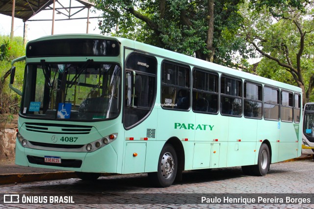 Viação Paraty 4087 na cidade de Araraquara, São Paulo, Brasil, por Paulo Henrique Pereira Borges. Número da foto: #12963707.