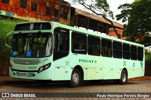 Viação Paraty 6327 na cidade de Araraquara, São Paulo, Brasil, por Paulo Henrique Pereira Borges. Número da foto: #12963710.