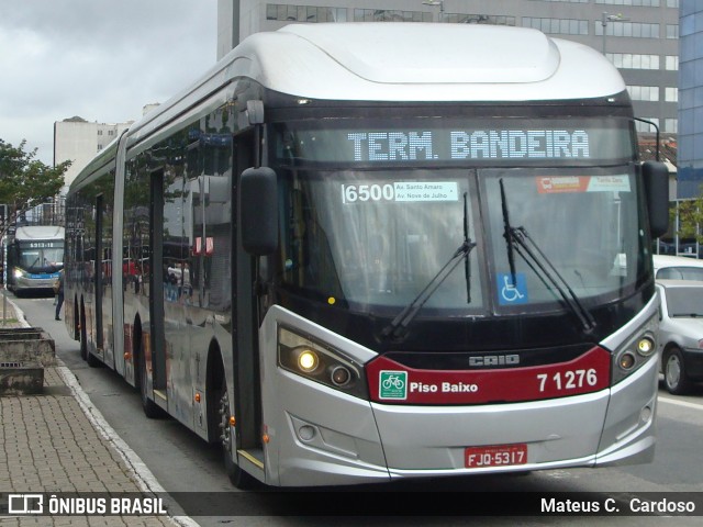 Viação Campo Belo 7 1276 na cidade de São Paulo, São Paulo, Brasil, por Mateus C.  Cardoso. Número da foto: #12964040.