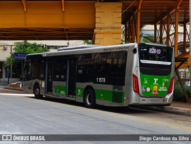 Viação Santa Brígida 1 1578 na cidade de São Paulo, São Paulo, Brasil, por Diego Cardoso da Silva. Número da foto: #12964777.