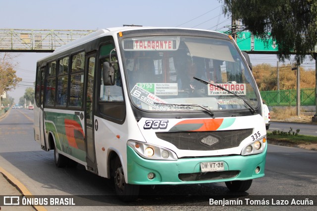 Flota Talagante 335 na cidade de Maipú, Santiago, Metropolitana de Santiago, Chile, por Benjamín Tomás Lazo Acuña. Número da foto: #12962560.