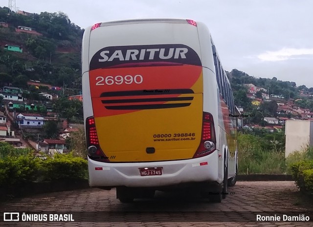 Saritur - Santa Rita Transporte Urbano e Rodoviário 26990 na cidade de São João Evangelista, Minas Gerais, Brasil, por Ronnie Damião. Número da foto: #12963420.