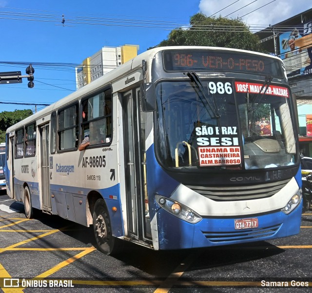 Viação Forte AF-98605 na cidade de Belém, Pará, Brasil, por Samara Goes. Número da foto: #12963159.