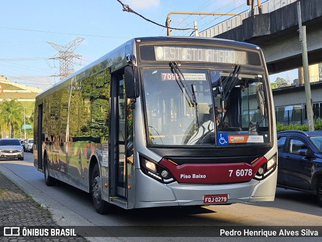 Viação Gatusa Transportes Urbanos 7 6078 na cidade de São Paulo, São Paulo, Brasil, por Pedro Henrique Alves Silva. Número da foto: #12962868.