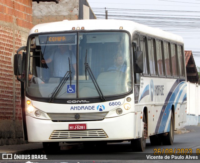 Viação Andrade 6800 na cidade de Araxá, Minas Gerais, Brasil, por Vicente de Paulo Alves. Número da foto: #12963485.