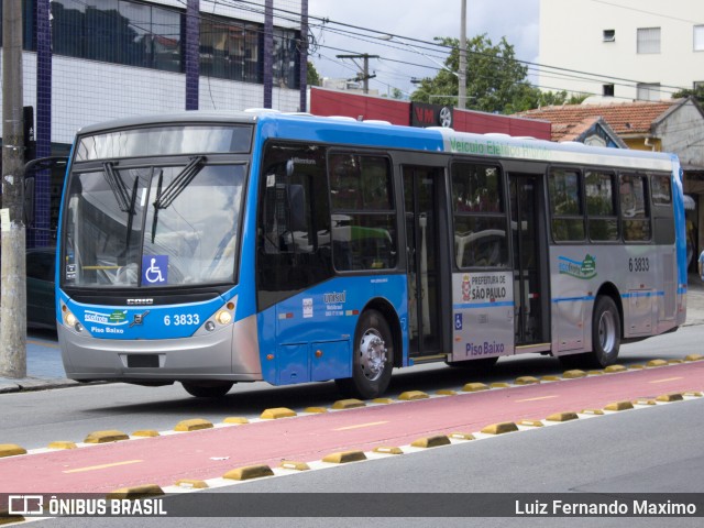 Viação Paratodos > São Jorge > Metropolitana São Paulo > Mobibrasil 6 3833 na cidade de São Paulo, São Paulo, Brasil, por Luiz Fernando Maximo. Número da foto: #12963714.