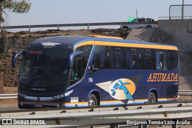 Buses Ahumada 716 na cidade de Lampa, Chacabuco, Metropolitana de Santiago, Chile, por Benjamín Tomás Lazo Acuña. Número da foto: #12965584.