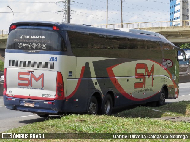 Transporte Coletivo Santa Maria 284 na cidade de Aparecida, São Paulo, Brasil, por Gabriel Oliveira Caldas da Nobrega. Número da foto: #12962977.