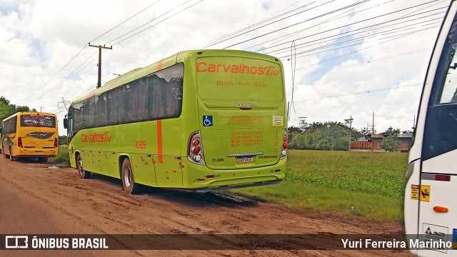 Carvalho Tur Transportes e Turismo 1029 na cidade de Barcarena, Pará, Brasil, por Yuri Ferreira Marinho. Número da foto: #12964509.