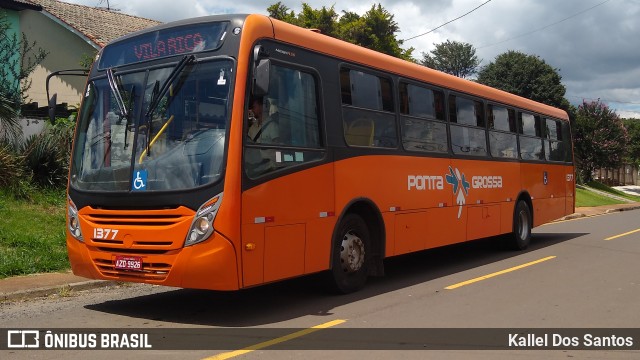 VCG - Viação Campos Gerais 1377 na cidade de Ponta Grossa, Paraná, Brasil, por Kallel Dos Santos. Número da foto: #12965642.
