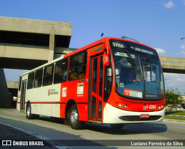 Nova Aliança  4 > Empresa de Transportes Novo Horizonte 4 4264 na cidade de São Paulo, São Paulo, Brasil, por Luciano Ferreira da Silva. Número da foto: #12963001.