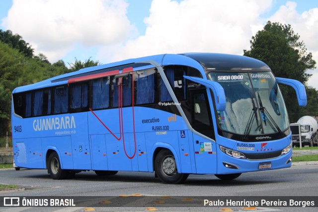 UTIL - União Transporte Interestadual de Luxo 9403 na cidade de Barra do Piraí, Rio de Janeiro, Brasil, por Paulo Henrique Pereira Borges. Número da foto: #12963742.
