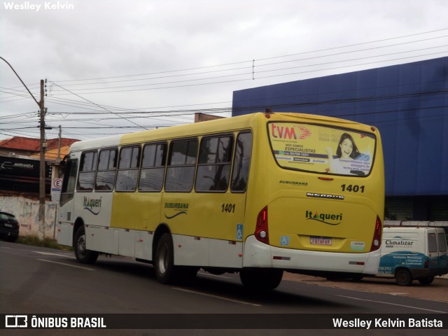 Viação Itaqueri 1401 na cidade de Piracicaba, São Paulo, Brasil, por Weslley Kelvin Batista. Número da foto: #12963299.