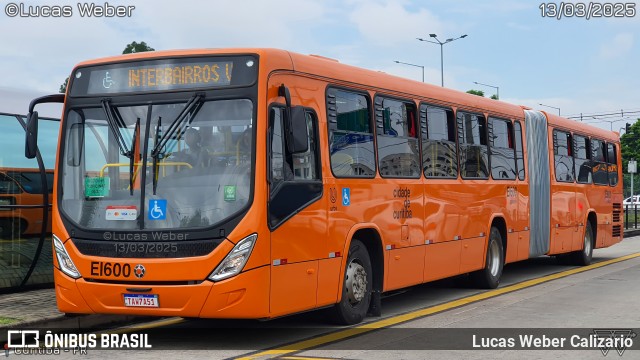 Auto Viação São José dos Pinhais EI600 na cidade de Curitiba, Paraná, Brasil, por Lucas Weber Calizario. Número da foto: #12963294.