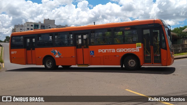 VCG - Viação Campos Gerais 1377 na cidade de Ponta Grossa, Paraná, Brasil, por Kallel Dos Santos. Número da foto: #12965646.
