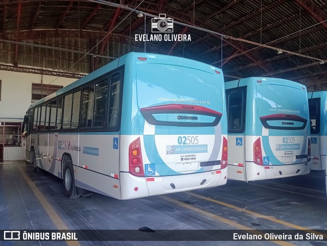 Viação Fortaleza 02505 na cidade de Fortaleza, Ceará, Brasil, por Evelano Oliveira da Silva. Número da foto: #12965079.