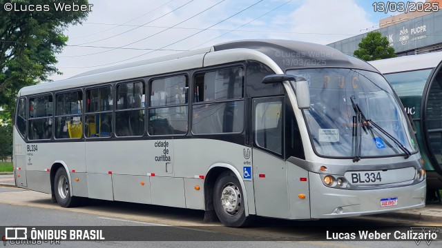 Transporte Coletivo Glória BL334 na cidade de Curitiba, Paraná, Brasil, por Lucas Weber Calizario. Número da foto: #12963287.