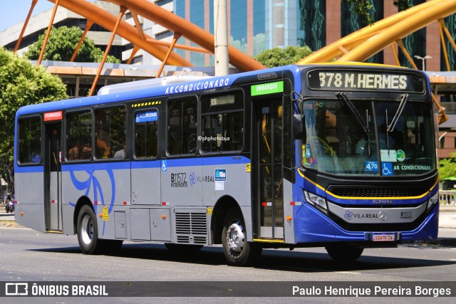 Viação Vila Real B11556 na cidade de Rio de Janeiro, Rio de Janeiro, Brasil, por Paulo Henrique Pereira Borges. Número da foto: #12964669.