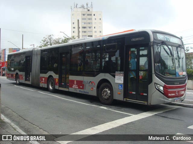 Viação Metrópole Paulista - Zona Sul 7 3009 na cidade de São Paulo, São Paulo, Brasil, por Mateus C.  Cardoso. Número da foto: #12962317.