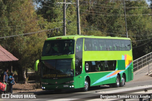 Pullman Paravias CXBJ79 na cidade de Tiltil, Chacabuco, Metropolitana de Santiago, Chile, por Benjamín Tomás Lazo Acuña. Número da foto: #12965596.