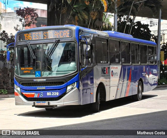 Next Mobilidade - ABC Sistema de Transporte 80.229 na cidade de Santo André, São Paulo, Brasil, por Matheus Costa. Número da foto: #12967699.