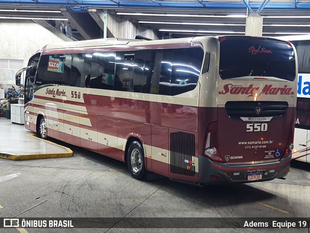 Santa Maria Fretamento e Turismo > Transportes Santa Maria(SP) 550 na cidade de São Paulo, São Paulo, Brasil, por Adems  Equipe 19. Número da foto: #12968148.