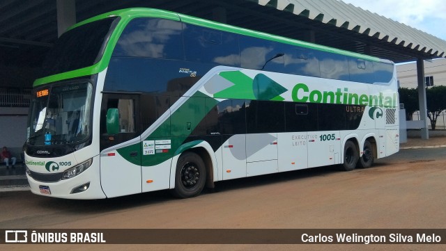 Viação Continental de Transportes 1005 na cidade de Carmo do Paranaíba, Minas Gerais, Brasil, por Carlos Welington Silva Melo. Número da foto: #12965854.