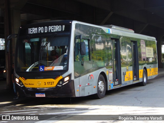 Viação Metrópole Paulista - Zona Leste 3 1727 na cidade de São Paulo, São Paulo, Brasil, por Rogério Teixeira Varadi. Número da foto: #12966880.